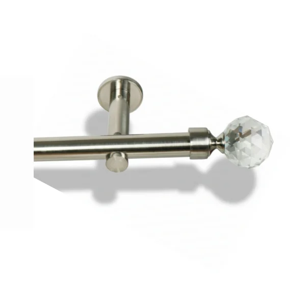 Karnisz metalowy pojedynczy CARMEN Stal 19 mm