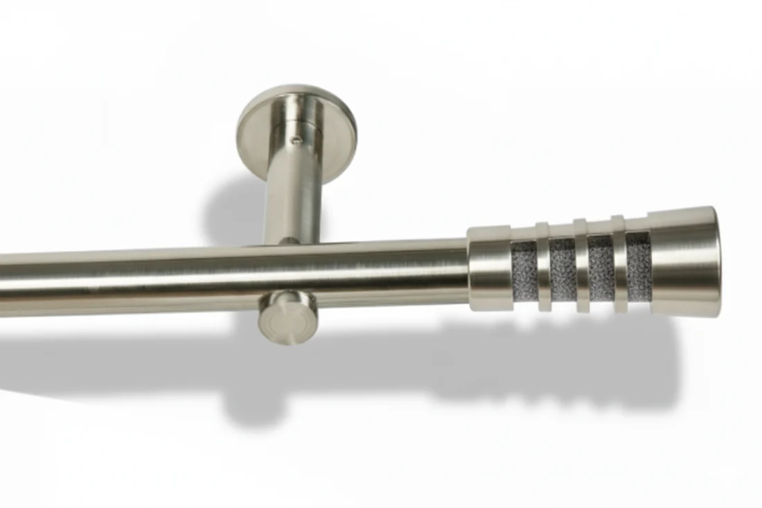 Karnisz metalowy pojedynczy VERDI Stal 19 mm