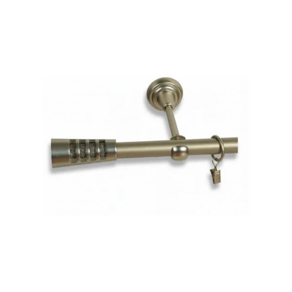 Karnisz metalowy pojedynczy VERDI Satyna 19 mm