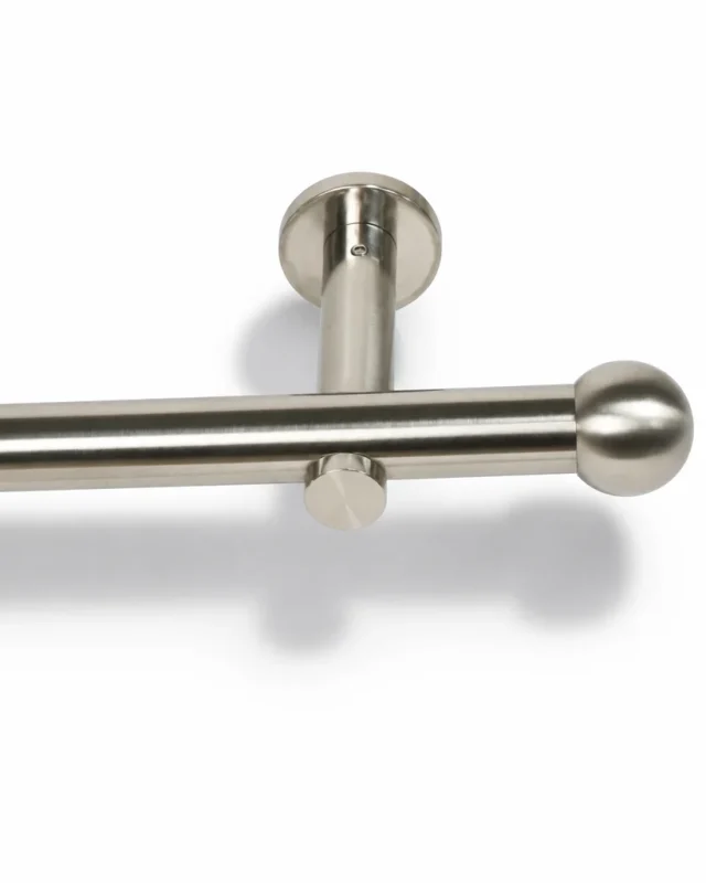 Karnisz metalowy pojedynczy BOLOGNA Stal 19 mm