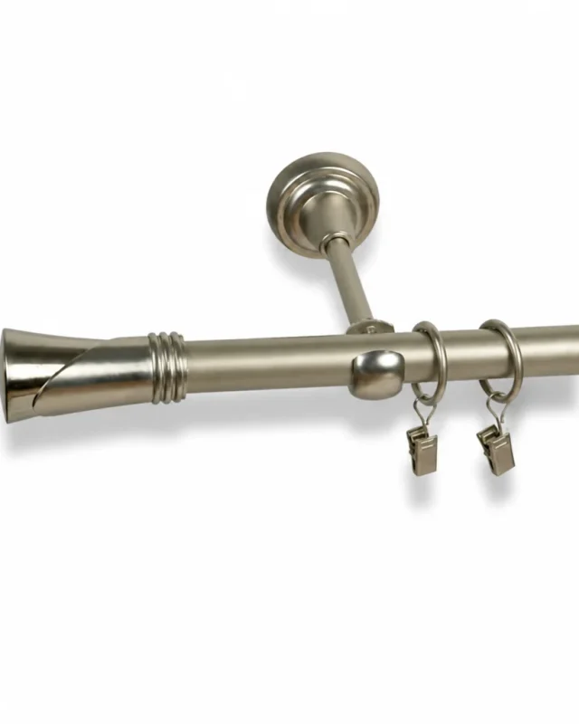 Karnisz metalowy pojedynczy VIVALDI Satyna 19 mm