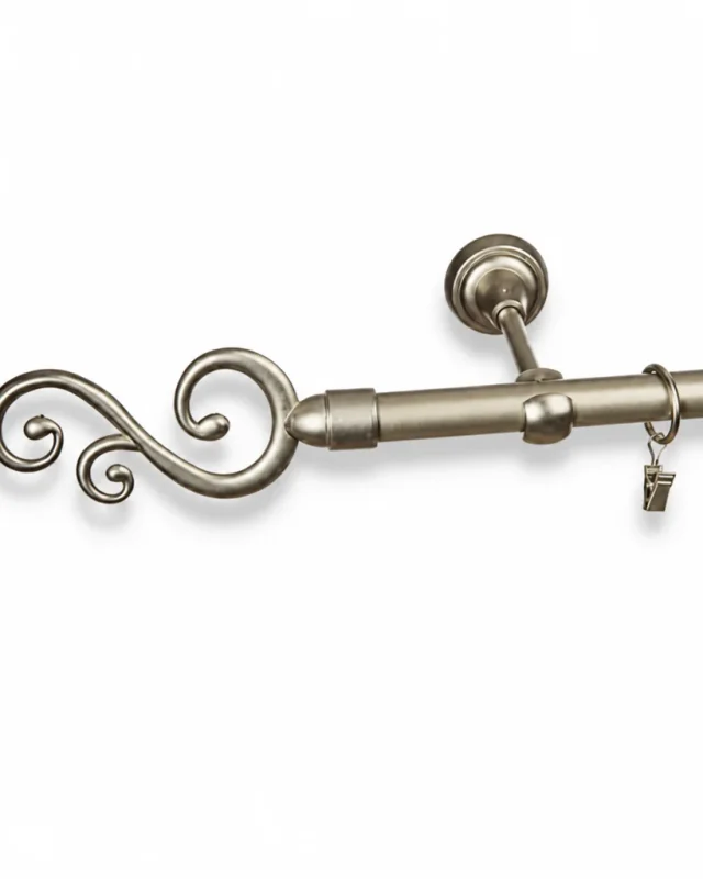 Karnisz metalowy pojedynczy SKIFF Satyna 19 mm