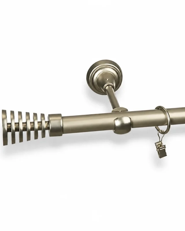 Karnisz metalowy pojedynczy TENOR Satyna 19 mm
