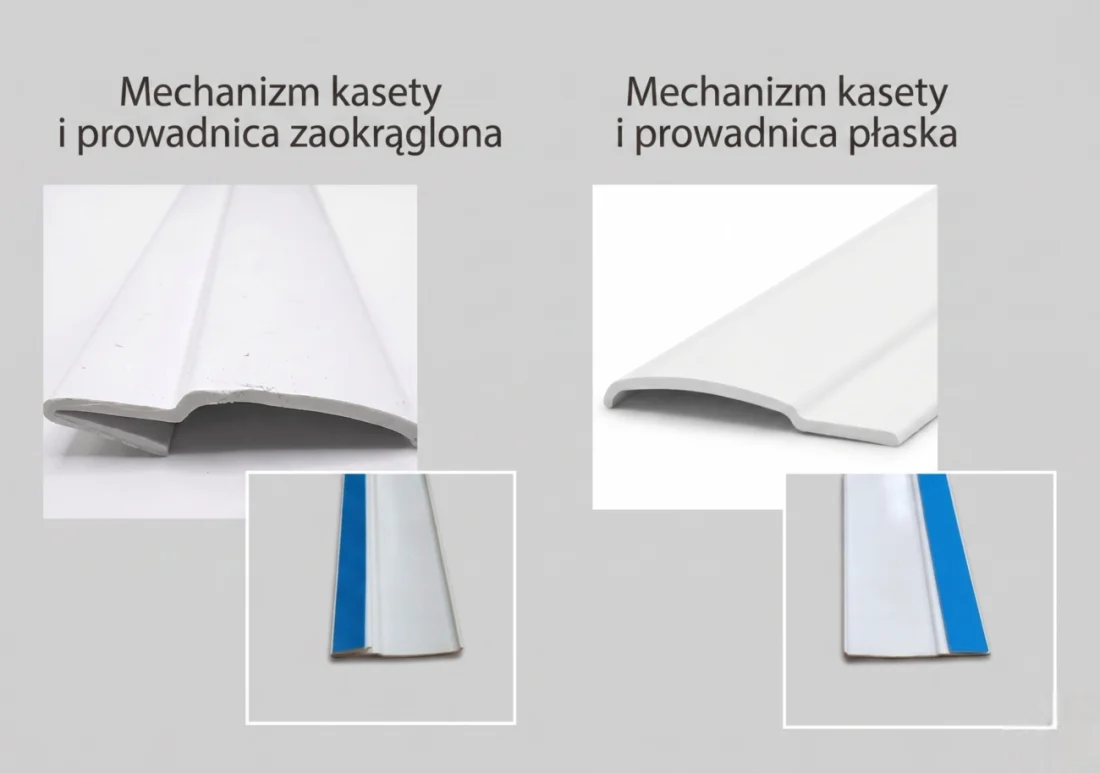Roleta w kasecie Aluminiowej Dzień Noc Classic z prowadnicą - Biały
